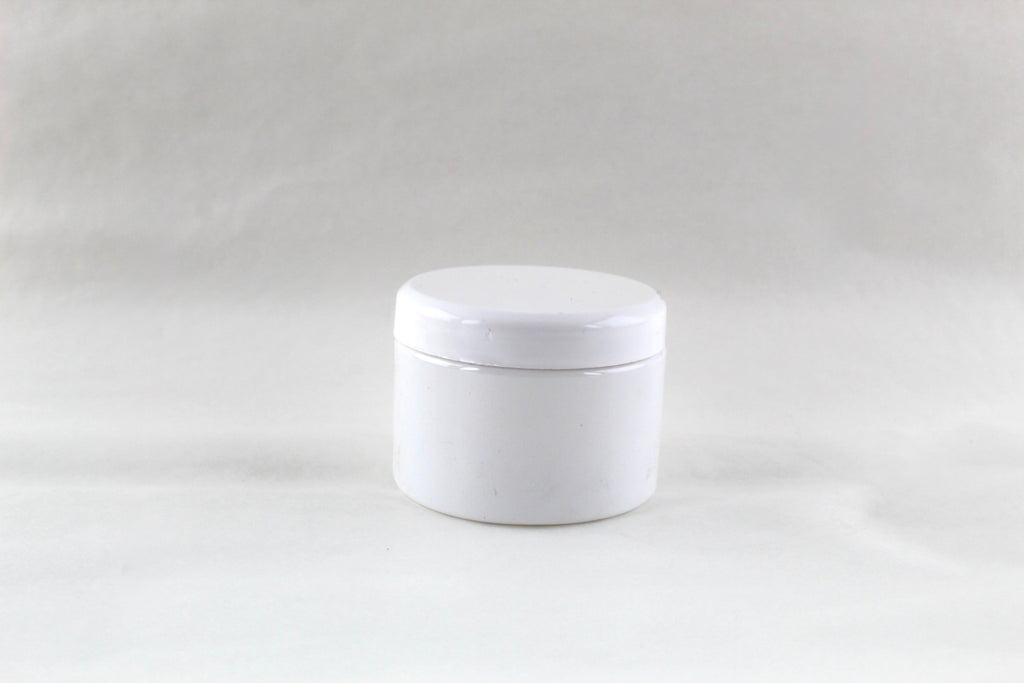 white plastic jar medium
